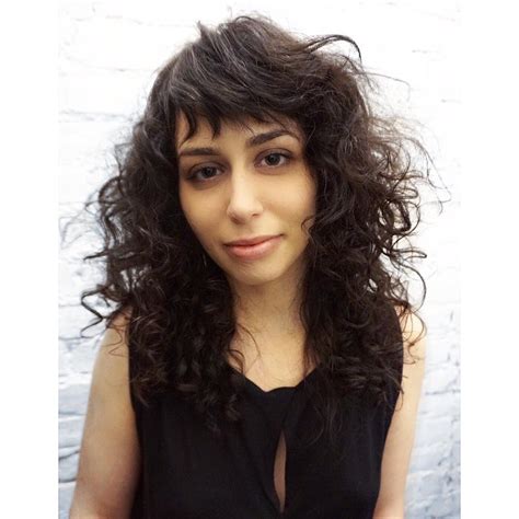 If your hair is naturally straight and you prefer unique and different hairdos (as well as practical for sporty this hairstyle for men with straight hair can be a bit demanding and hard to achieve, but it is 20. Undone Curly Shag Cut with Fringe Bangs and Brunette Color ...