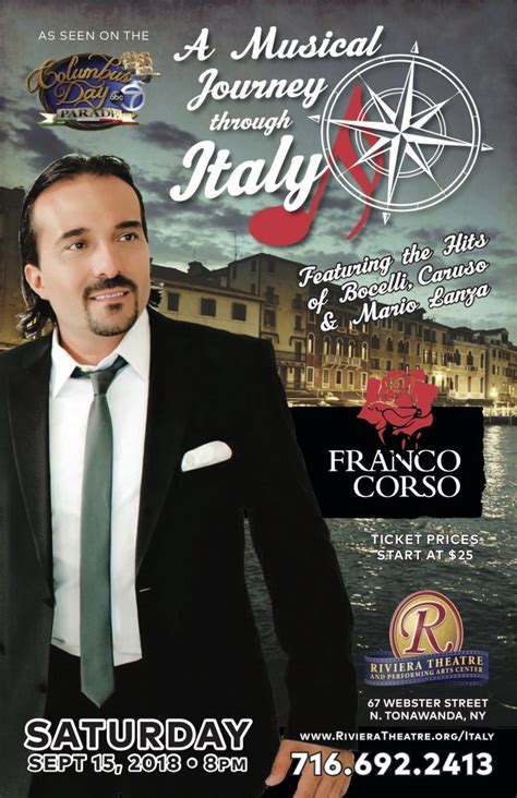 A Musical Journey Through Italy Franco Corso The Voice Of Romance