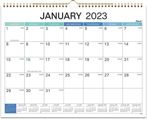 2023 Wall Calendar 12 Monthly Hanging Calendar 2023