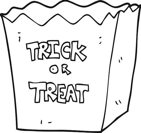 Trick Or Treat Halloween Bag Illustrations Royalty Free Vector