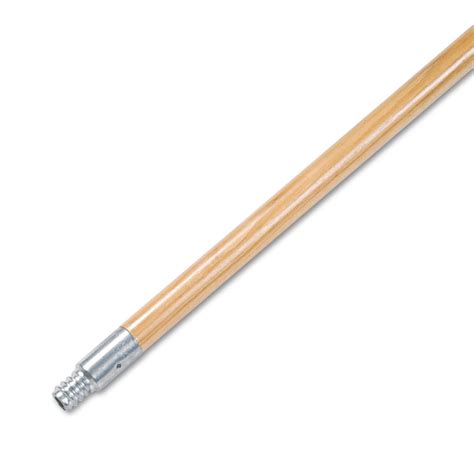 Boardwalk Bwk136 094 In X 60 In Metal Tip Threaded Hardwood Broom Handle Natural