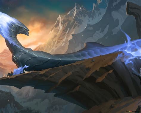 Targon Whiteflame Protector Dragon Legends Of Runeterra League Of