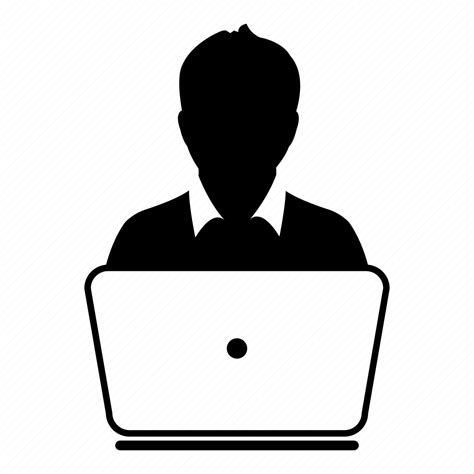 computer device human laptop man person user icon download on iconfinder