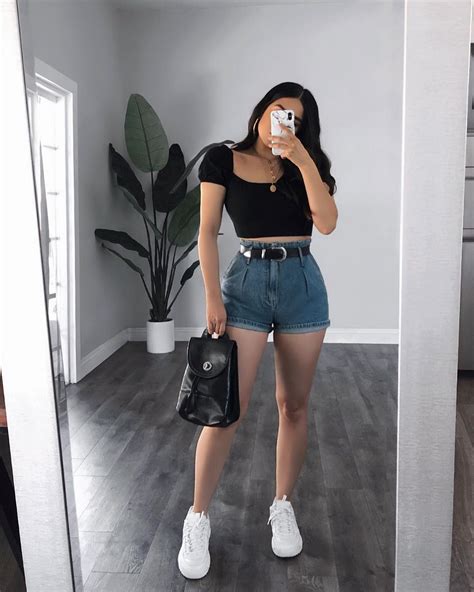 50 Cute Summer Outfits Shorts With Sneakers Would You Like Style Female