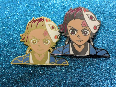 Tanjiro wallpapers in ultra hd or 4k. Demon Slayer Tanjiro with Fox Mask 2in Hard Enamel Pin in ...