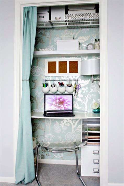 Shelves provide great storage for binders and other office supplies. 20 Ideas to turn that boring closet into something ...