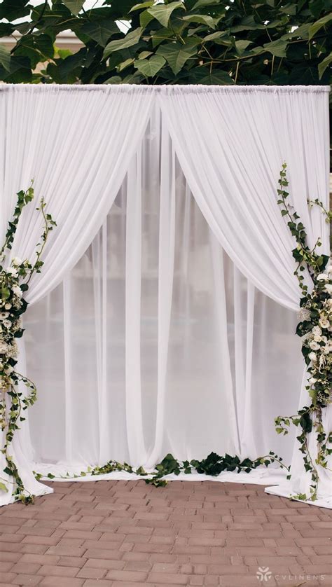 White Backdrop Curtain
