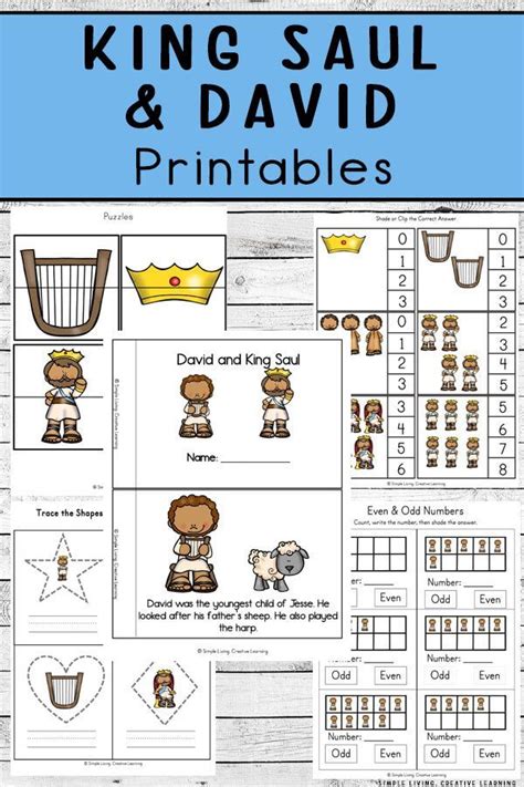 King Saul And David Printables Bible Lessons For Kids David Bible Saul