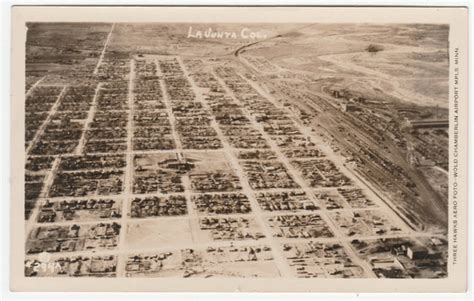 La Junta Colorado Aerial View Real Photo Postcard Vintage Etsy