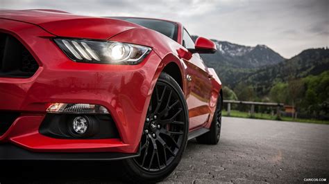 2015 Ford Mustang Coupe V8 Race Red Euro Spec Headlight Caricos
