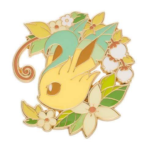 Pokemon Center 2017 Eevee Collection Colorful Pin Badge Leafeon Pins