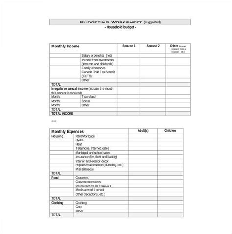 In practice, budget pacing and bid pacing are one process. 10+ Household Budget Template (Dengan gambar)