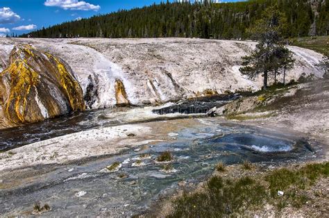 Yellowstone National Park In Wyoming Usa Stock Image Image Of Fueled Pools 200115197