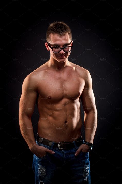Young Muscular Man High Quality People Images Creative Market