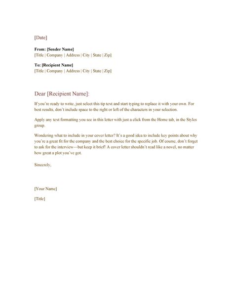 35 Formal Business Letter Format Templates And Examples