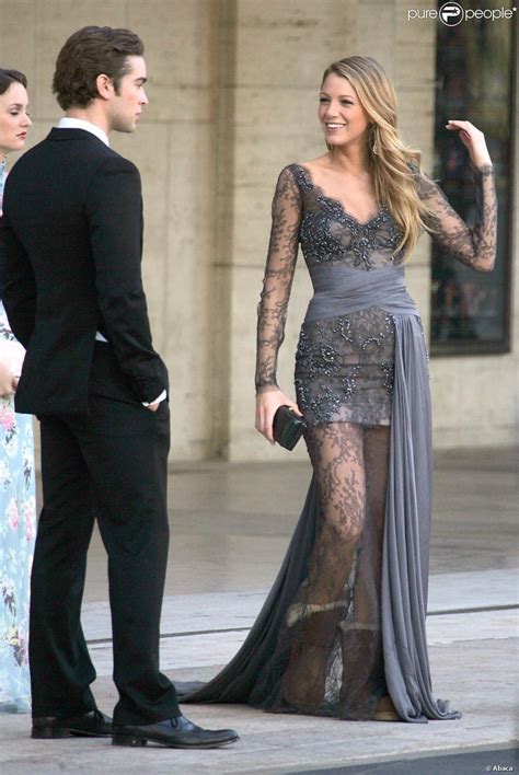 Leighton Meester Blake Lively Et Chace Crawford Sur Le Tournage De Gossip Girl à New York Le
