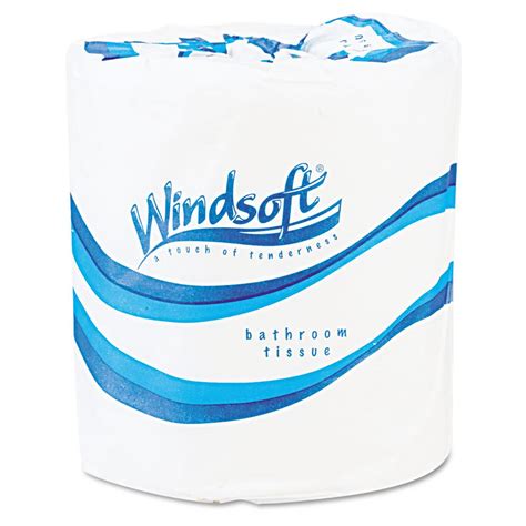 Windsoft Single Roll 2 Ply Premium Bath Tissue 500 Sheetsroll 96