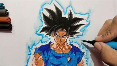 How To Draw Goku Ultra Instinct Youtube
