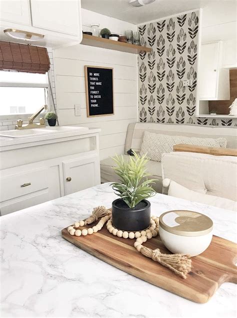 Tour This Budget Friendly Farmhouse Camper Remodeled Campers