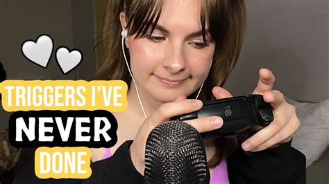 asmr triggers i ve never done before♥️ youtube