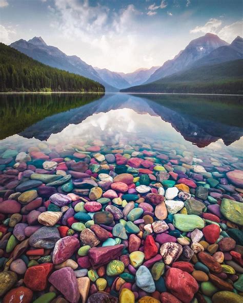 Our Planet Daily On Instagram “lake Mcdonald And Its Colorful Rocks😍