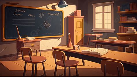 Classroom School Cartoon Background Wallpaper Classroom Cartoon Background Image And