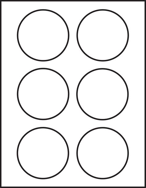 Inch Circle Label Template