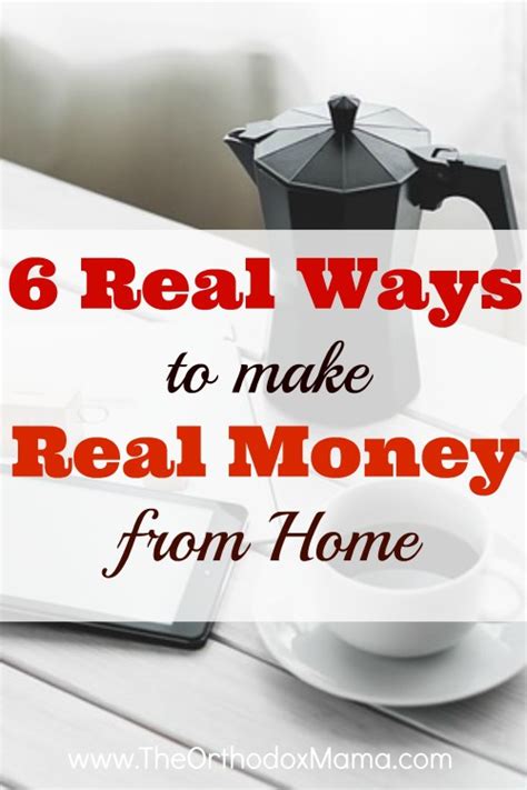 6 Real Ways to Make Real Money at Home - Orthodox Motherhood