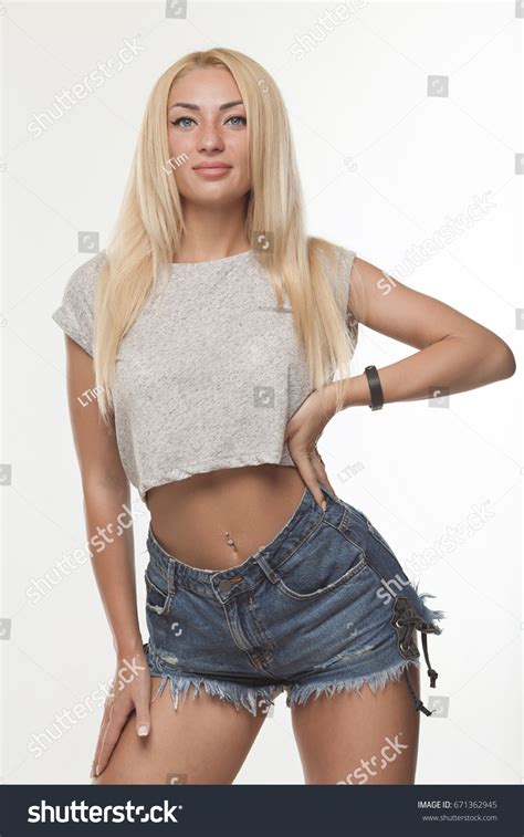 Sexy Woman Body Jeans Shorts Stock Photo Edit Now Shutterstock