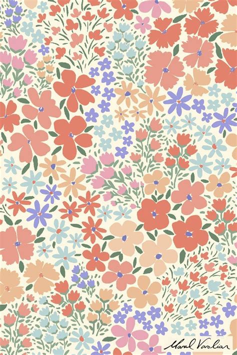 Floral Surface Pattern Design Cute Patterns Wallpaper Cute Wallpaper