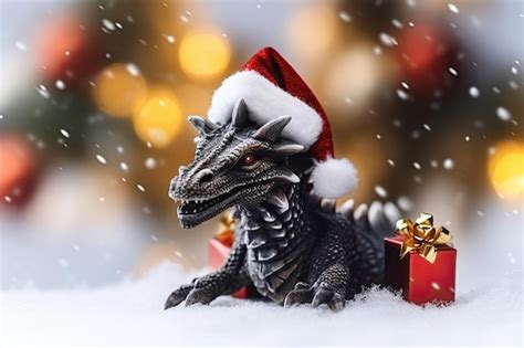 Premium Ai Image Symbolising The New Year And Christmas The Dragon