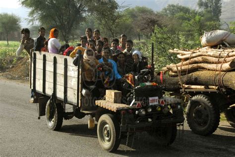 Photo of People Riding in a Jugaad by Photo Stock Source people, Lalsot ...