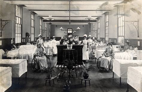 St Marylebone Infirmary London Ward With Nurses And Patients