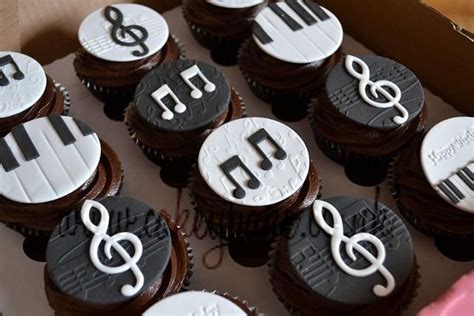 Music Cupcakes Music Cookies Music Cake Themed Cupcakes Music