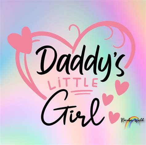 Daddys Little Girl Svgpdfpngepsdxf Files Clipartbaby Etsy