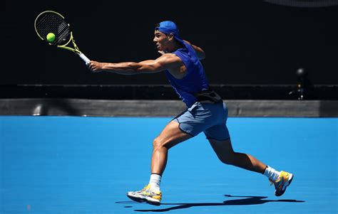 Rafael Nadal First Practice Session In Melbourne 2019 Australian Open