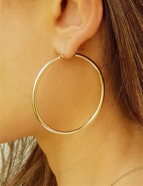 Big Gold Hoop Earrings Cheapest