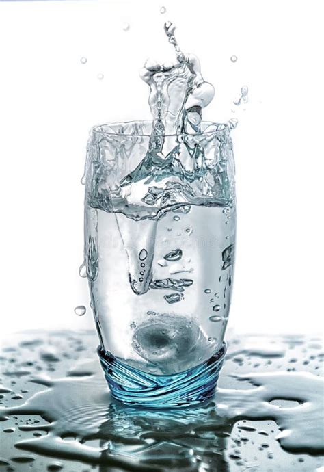 Water Splash In A Glass Stock Photo Image Of Health 85895474