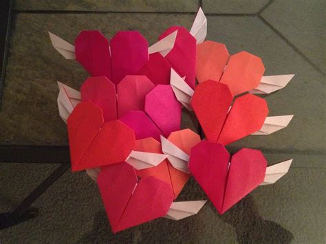 Winged Hearts Francis Ow 178 Cm Kami Diagrams Origami Hea