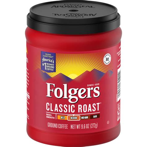 Folgers Classic Roast Ground Coffee Medium Roast 96 Ounce