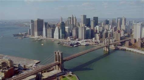 Aerial Lower Manhattan New York City Hd Stock Video