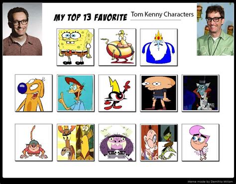 My Top 13 Favorite Tom Kenny Characters By Bart Toons On Deviantart