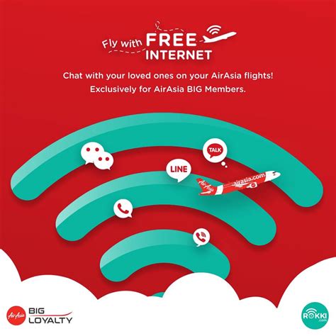 Fees are in local currency. AirAsia BIG Members get free Internet on ROKKI flights ...