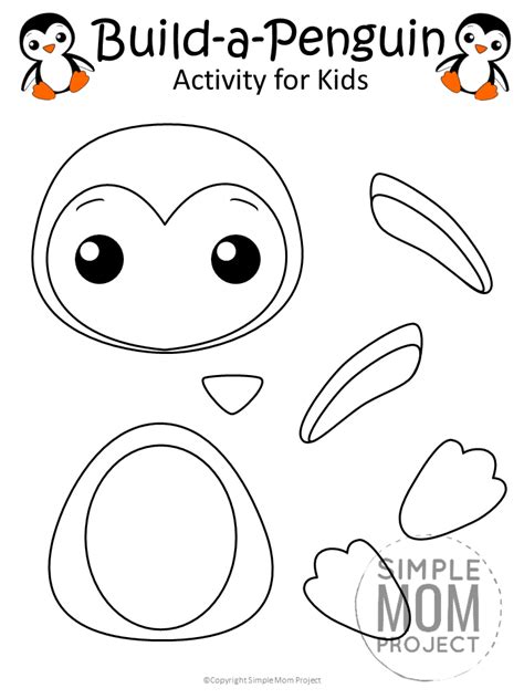 These learning activities for kids are so entertaining, they may not even realize how educational they are. Build-A-Penguin Craft for Kids with Free Templates ...