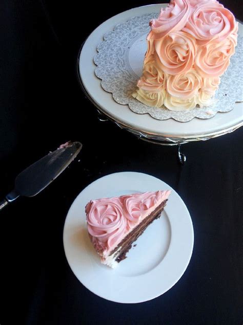 Pink Ombre Rose Cake Confessions Of A Confectionista Whipped