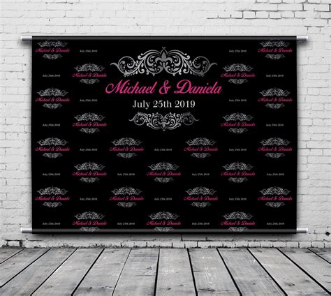 Backdrop Background Custom Step And Repeat Digital Image
