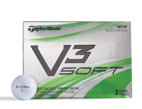 Taylormade V3 Soft Golf Balls 12 Pk White Canadian Tire