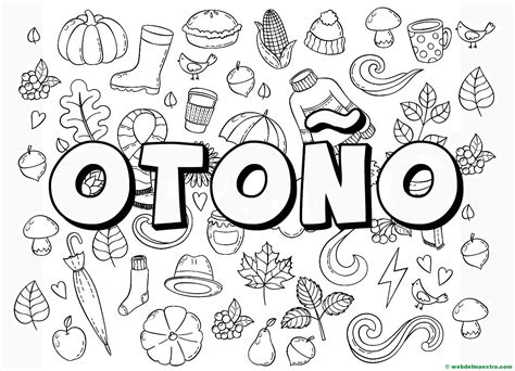 dibujo de otoño- Web del maestro