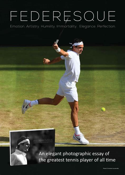 Federesque The First Elegant Coffee Table Book On Roger Federer