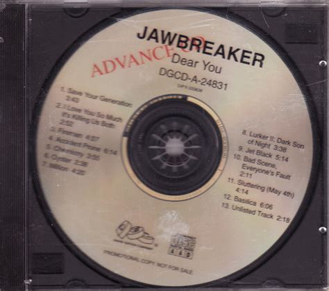 Jawbreaker Dear You 1995 Cd Discogs